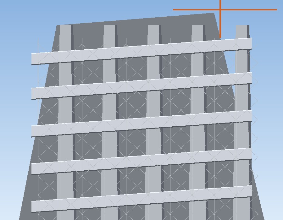 Estructura en construcción de Super Nova